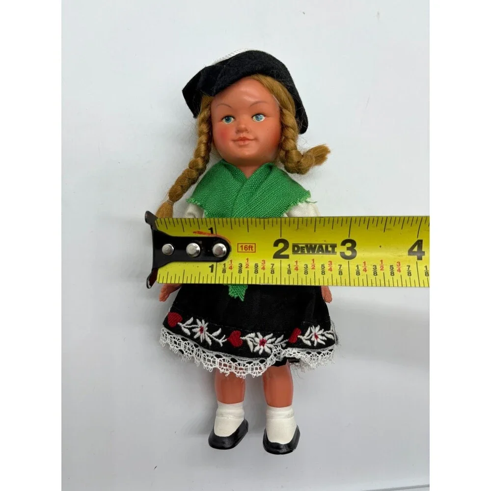 Vintage German Folk Dolls Pair Boy & Girl Bavarian Traditional Costume 6